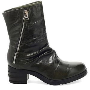 Miz Mooz Shannon Black Leather Midi Boot Size EU 39 (US 8.5/9)